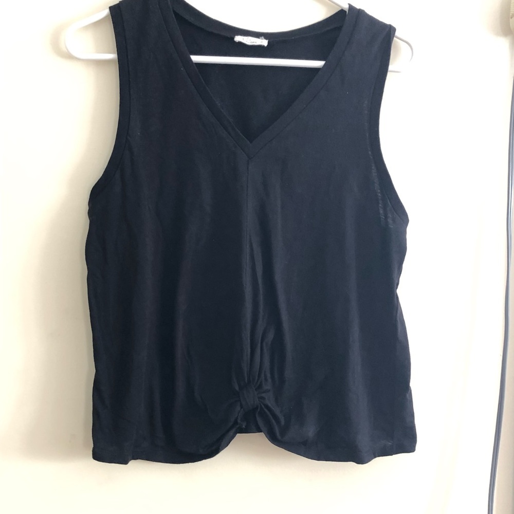 E Luna tie front tank top